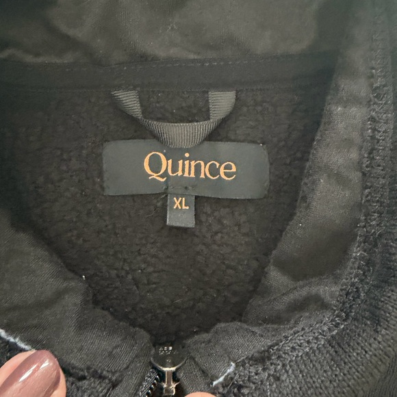Quince Black Sweater-knit Fleece Vest XL - Picture 5 of 8
